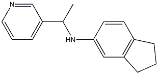 N-[1-(pyridin-3-yl)ethyl]-2,3-dihydro-1H-inden-5-amine 结构式