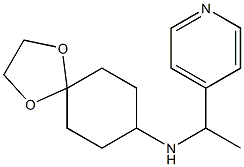 N-[1-(pyridin-4-yl)ethyl]-1,4-dioxaspiro[4.5]decan-8-amine,,结构式