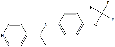 N-[1-(pyridin-4-yl)ethyl]-4-(trifluoromethoxy)aniline Structure