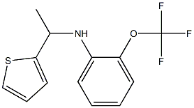 N-[1-(thiophen-2-yl)ethyl]-2-(trifluoromethoxy)aniline Structure