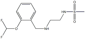 N-[2-({[2-(difluoromethoxy)phenyl]methyl}amino)ethyl]methanesulfonamide Structure