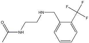 N-[2-({[2-(trifluoromethyl)phenyl]methyl}amino)ethyl]acetamide Structure