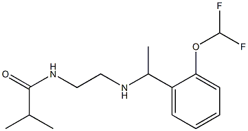  N-[2-({1-[2-(difluoromethoxy)phenyl]ethyl}amino)ethyl]-2-methylpropanamide