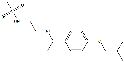 N-[2-({1-[4-(2-methylpropoxy)phenyl]ethyl}amino)ethyl]methanesulfonamide