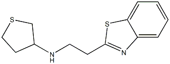 N-[2-(1,3-benzothiazol-2-yl)ethyl]thiolan-3-amine 结构式