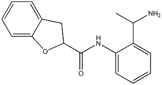 N-[2-(1-aminoethyl)phenyl]-2,3-dihydro-1-benzofuran-2-carboxamide 化学構造式