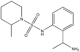 N-[2-(1-aminoethyl)phenyl]-2-methylpiperidine-1-sulfonamide Structure