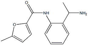 N-[2-(1-aminoethyl)phenyl]-5-methylfuran-2-carboxamide,,结构式