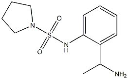 N-[2-(1-aminoethyl)phenyl]pyrrolidine-1-sulfonamide,,结构式