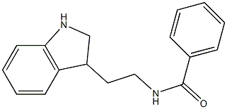 N-[2-(2,3-dihydro-1H-indol-3-yl)ethyl]benzamide,,结构式