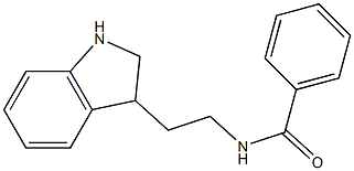 N-[2-(2,3-dihydro-1H-indol-3-yl)ethyl]benzamide 结构式