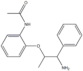 N-[2-(2-amino-1-methyl-2-phenylethoxy)phenyl]acetamide Structure