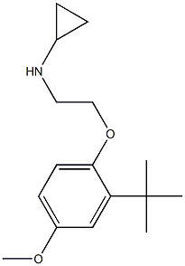 N-[2-(2-tert-butyl-4-methoxyphenoxy)ethyl]cyclopropanamine Structure