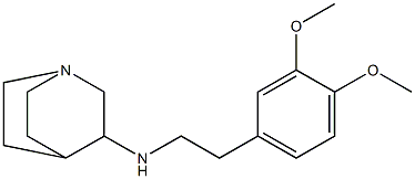 N-[2-(3,4-dimethoxyphenyl)ethyl]-1-azabicyclo[2.2.2]octan-3-amine Structure