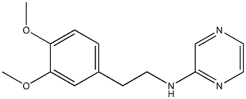 N-[2-(3,4-dimethoxyphenyl)ethyl]pyrazin-2-amine,,结构式