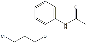 N-[2-(3-chloropropoxy)phenyl]acetamide,,结构式