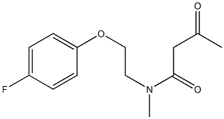  N-[2-(4-fluorophenoxy)ethyl]-N-methyl-3-oxobutanamide