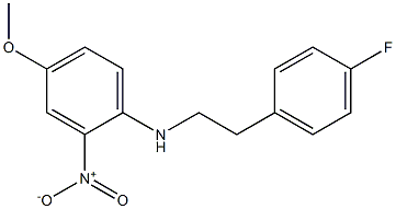 N-[2-(4-fluorophenyl)ethyl]-4-methoxy-2-nitroaniline Structure