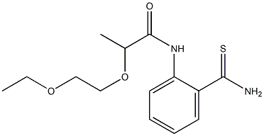  N-[2-(aminocarbonothioyl)phenyl]-2-(2-ethoxyethoxy)propanamide