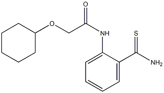 N-[2-(aminocarbonothioyl)phenyl]-2-(cyclohexyloxy)acetamide