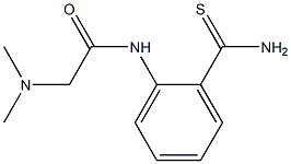 N-[2-(aminocarbonothioyl)phenyl]-2-(dimethylamino)acetamide 结构式
