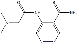 N-[2-(aminocarbonothioyl)phenyl]-2-(dimethylamino)acetamide Struktur