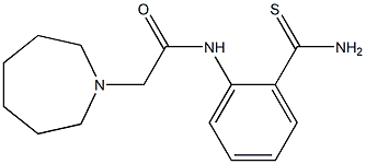 N-[2-(aminocarbonothioyl)phenyl]-2-azepan-1-ylacetamide Structure