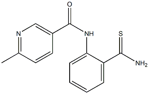 N-[2-(aminocarbonothioyl)phenyl]-6-methylnicotinamide Structure