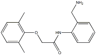 N-[2-(aminomethyl)phenyl]-2-(2,6-dimethylphenoxy)acetamide,,结构式