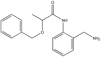 N-[2-(aminomethyl)phenyl]-2-(benzyloxy)propanamide Struktur