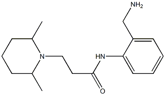 N-[2-(aminomethyl)phenyl]-3-(2,6-dimethylpiperidin-1-yl)propanamide Structure