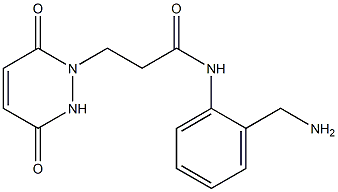 N-[2-(aminomethyl)phenyl]-3-(3,6-dioxo-3,6-dihydropyridazin-1(2H)-yl)propanamide Structure
