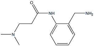 N-[2-(aminomethyl)phenyl]-3-(dimethylamino)propanamide,,结构式