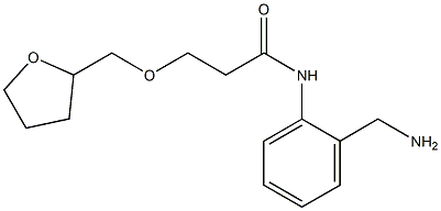 N-[2-(aminomethyl)phenyl]-3-(oxolan-2-ylmethoxy)propanamide Structure