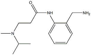 N-[2-(aminomethyl)phenyl]-3-[isopropyl(methyl)amino]propanamide Structure