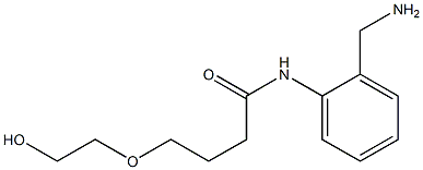 N-[2-(aminomethyl)phenyl]-4-(2-hydroxyethoxy)butanamide 结构式