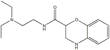 N-[2-(diethylamino)ethyl]-3,4-dihydro-2H-1,4-benzoxazine-2-carboxamide Structure