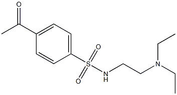 N-[2-(diethylamino)ethyl]-4-acetylbenzene-1-sulfonamide