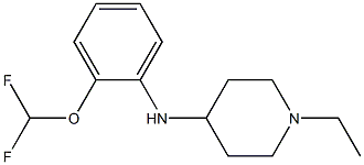 N-[2-(difluoromethoxy)phenyl]-1-ethylpiperidin-4-amine 结构式