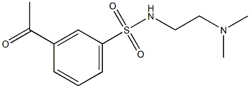 N-[2-(dimethylamino)ethyl]-3-acetylbenzene-1-sulfonamide Structure