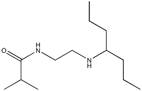 N-[2-(heptan-4-ylamino)ethyl]-2-methylpropanamide,,结构式