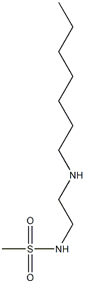 N-[2-(heptylamino)ethyl]methanesulfonamide 化学構造式