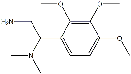 N-[2-amino-1-(2,3,4-trimethoxyphenyl)ethyl]-N,N-dimethylamine 结构式