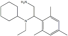 N-[2-amino-1-(2,4,6-trimethylphenyl)ethyl]-N-ethylcyclohexanamine 结构式