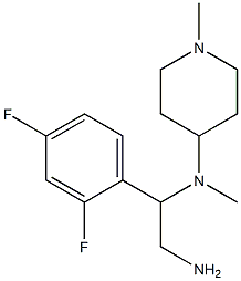 N-[2-amino-1-(2,4-difluorophenyl)ethyl]-N-methyl-N-(1-methylpiperidin-4-yl)amine Structure