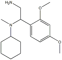 N-[2-amino-1-(2,4-dimethoxyphenyl)ethyl]-N-cyclohexyl-N-methylamine Struktur