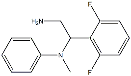 N-[2-amino-1-(2,6-difluorophenyl)ethyl]-N-methyl-N-phenylamine Struktur