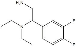 N-[2-amino-1-(3,4-difluorophenyl)ethyl]-N,N-diethylamine Struktur