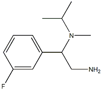 N-[2-amino-1-(3-fluorophenyl)ethyl]-N-isopropyl-N-methylamine 化学構造式