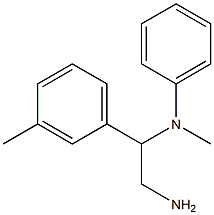 N-[2-amino-1-(3-methylphenyl)ethyl]-N-methyl-N-phenylamine 化学構造式